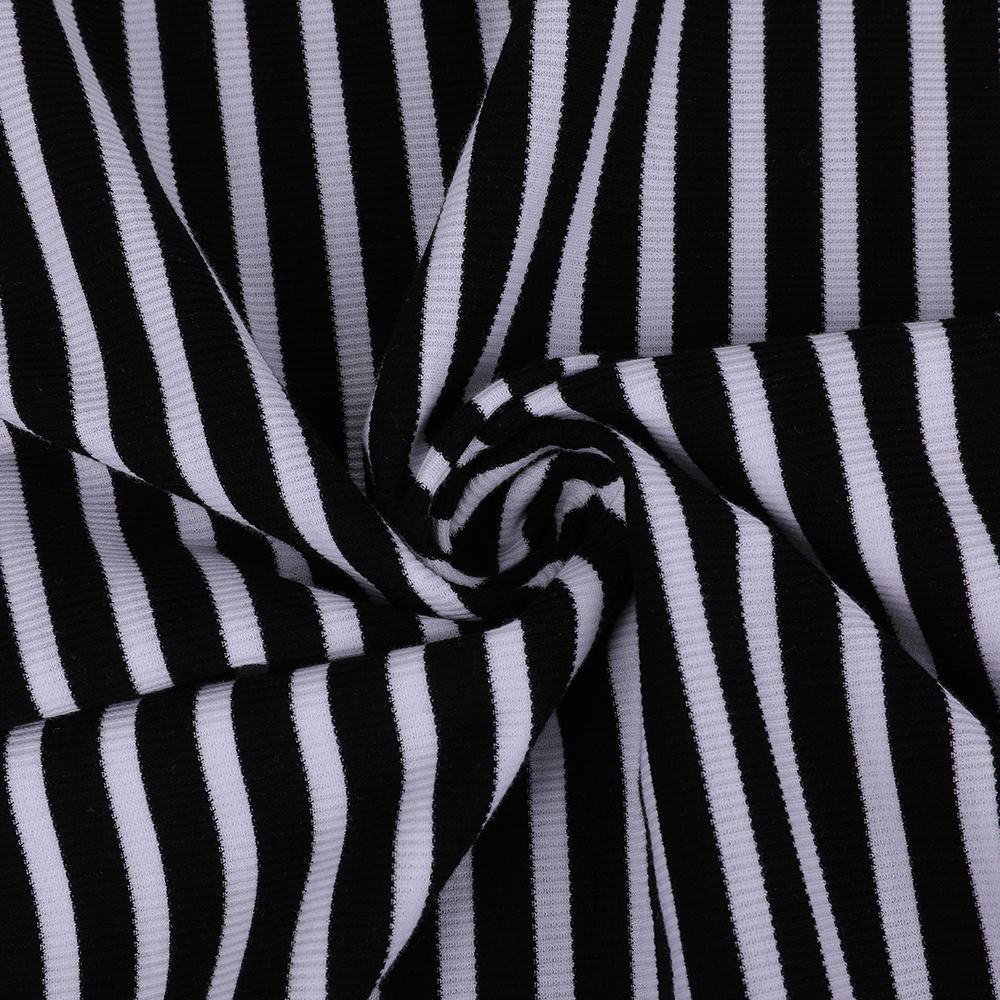 Stripe comode ecologiche indossare tessuti a maglia interni adatti per l'abbigliamento da donna