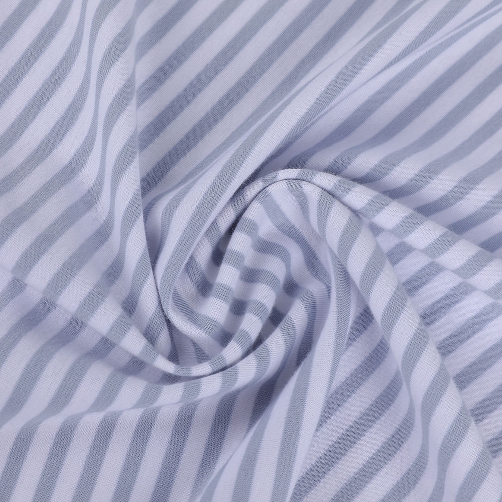 Tessuto a strisce di lana di cotone comodo e traspirante per le donne