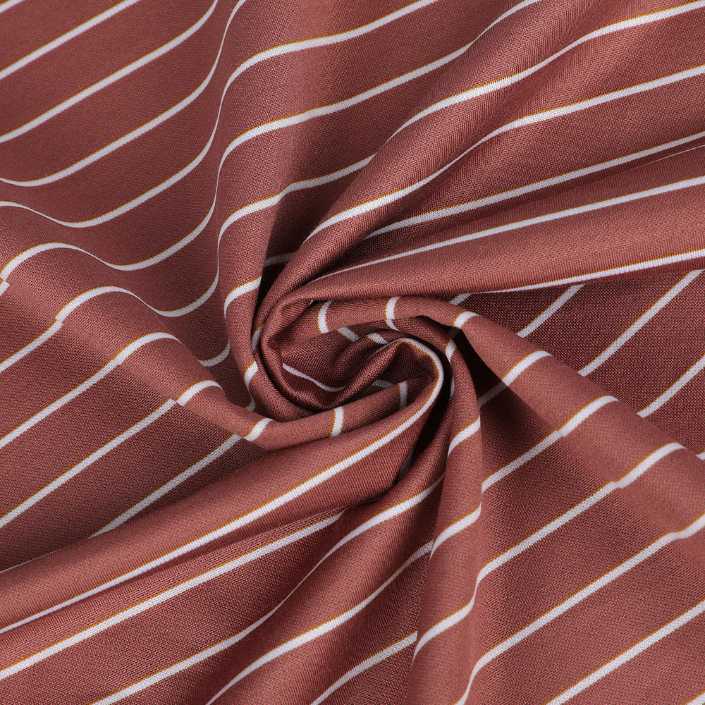 Tessuto di camicia in cotone comodo a strisce