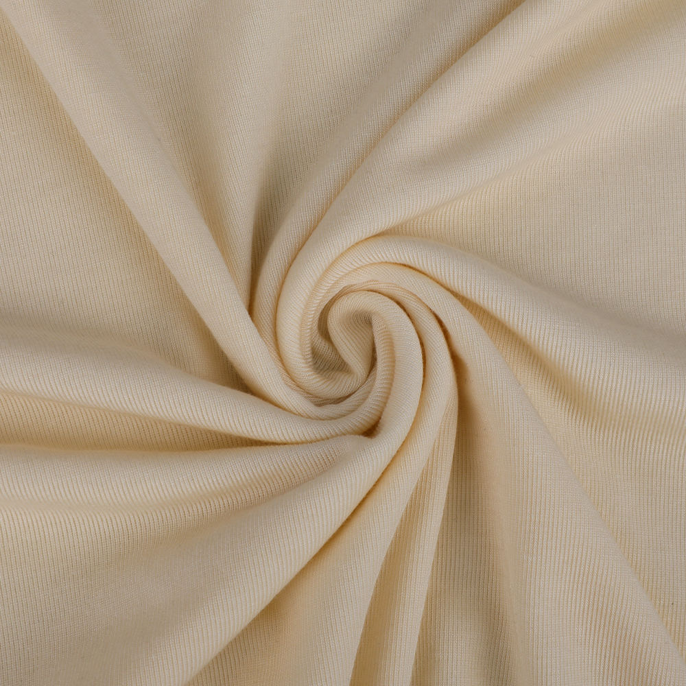 Ribbite per la pelle morbida spandex spandex teratura di seta interno indossare tessuti per abbigliamento da donna a maglia